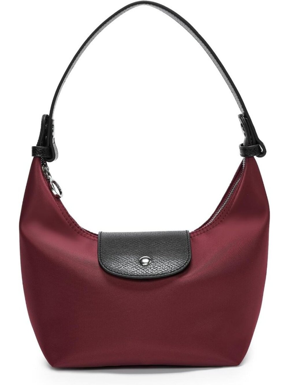 Stylish Mini Nylon Crossbody Bag, Convertible Crescent Shoulder Purse for Women